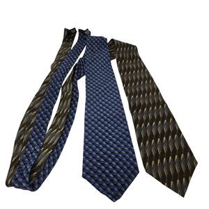 Barrington Men's Multicolor 100% Silk Neckties Lot Of 2 Ties